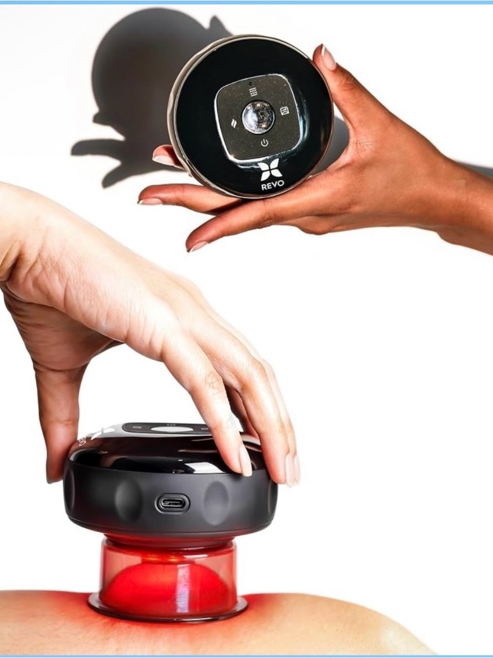 REVO Smart Cupping Massager 2-Pack | Cordless Heat + Vibration